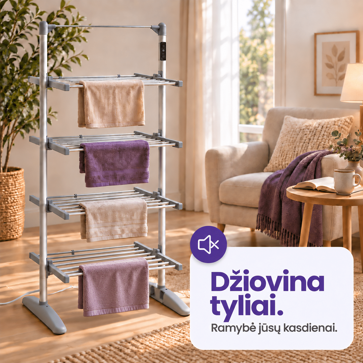 Elektrinė drabužių džiovykla OVOX DryTower - Image 8